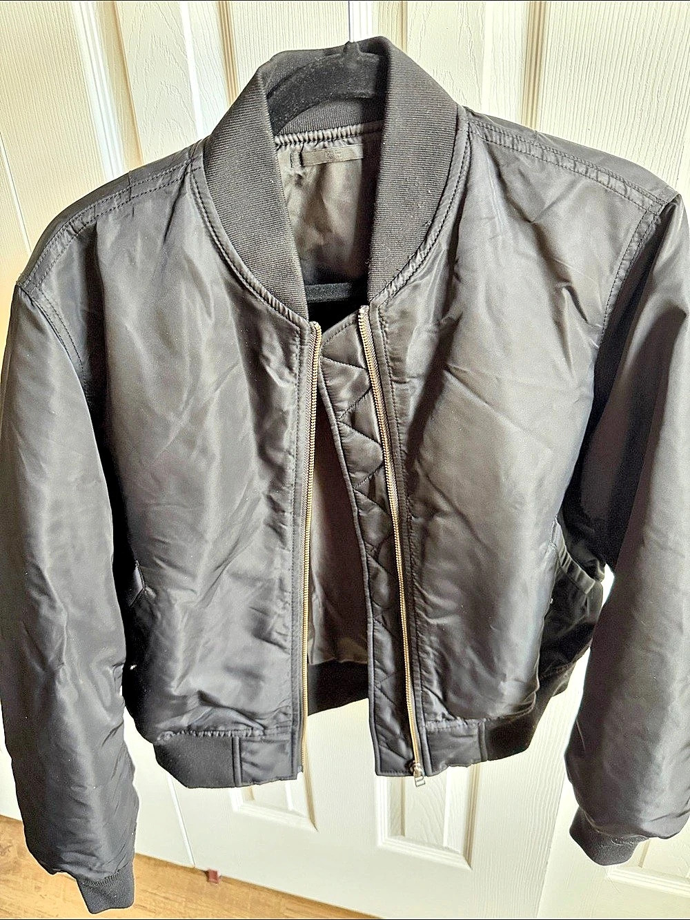 Uniqlo Black Bomber Jacket